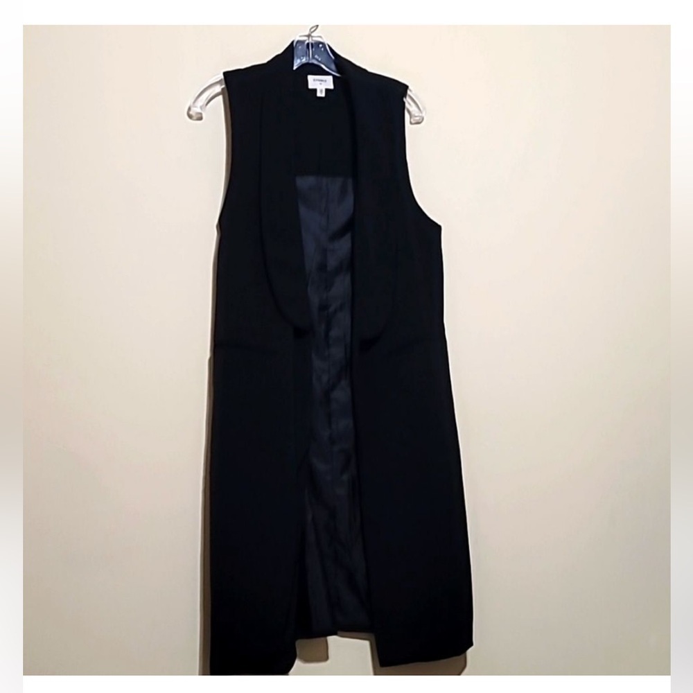 EVERLY Black Tuxedo Sleeveless Vest Sz Small